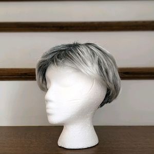 Black and Grey Old Person Wig Costume Hair